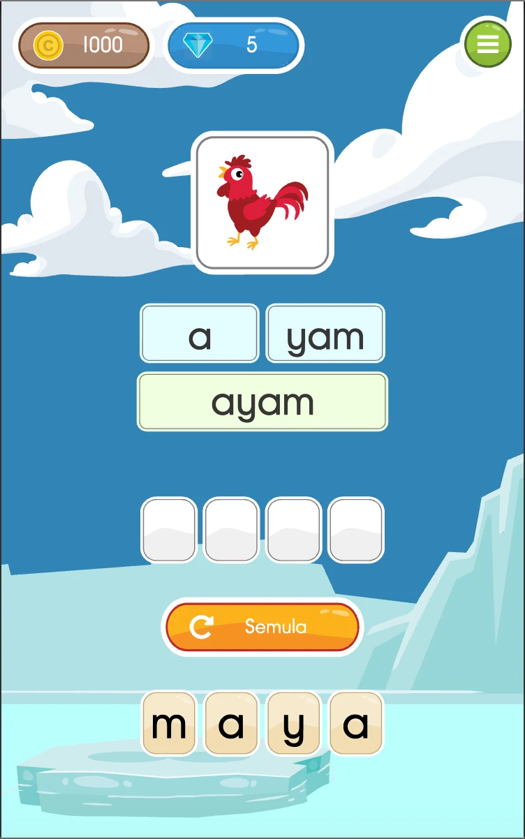 Belajar Mengeja ABC, Perkataan screenshot