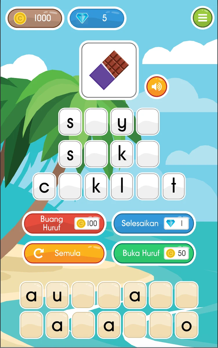 Belajar Mengeja ABC, Perkataan screenshot